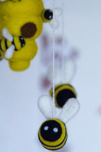 SALE Baby Mobile - Needle Felted Bees Baby Mobile,Hive,Nursery Decor,Baby Shower Gift.modern nursery, cot mobile, crib mobile,hanging mobile
