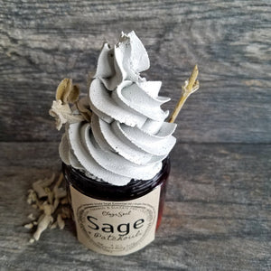 Sage and PATCHOULI Essential Oil | Whipped Soap | Pink Himalayan Salt | Vegan | Handmade | Hand Soap | Dry Skin | Eczema | Acne | Sensitive