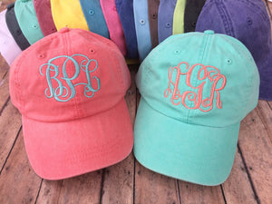 Monogrammed Baseball Hat, Womens hat, monogrammed hat, monogram hat, monogrammed cap, womens baseball cap, bridesmaids hats, bridesmaid gift